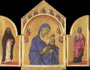 Duccio di Buoninsegna The Virgin Mary and angel predictor,Saint oil painting artist